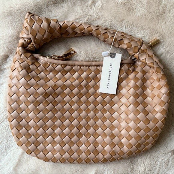 NWT The Brigitte Satchel by Melie Bianco: Check Edition Neutral - Picture 8 of 10